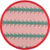 Cotton woven round non-slip cushion floor mat