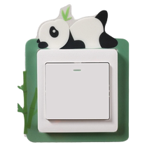 Switch decorative wall sticker protective cover fabric light switch socket dust cover frame cover wall light switch protective sticker