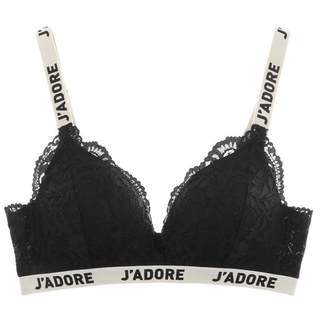 Curious Miss Small Bust Push-Up Bra Women's Wireless Lace Sexy Bra Set Non-Empty Cup Black Summer Thin Style