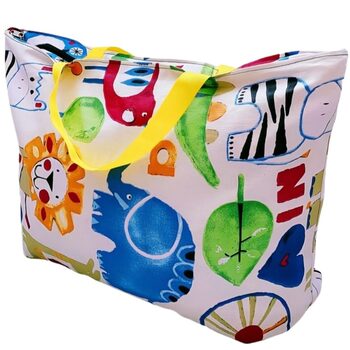 Healthy cotton canvas children's quilt storage bag