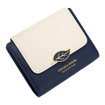 Cnoles genuine leather wallet womens 2023 new niche design clutch bag high-end card bag coin purse short
