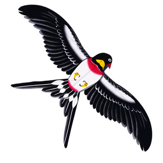 New children's hand-held fishing rod small kite that is easy to fly in the breeze