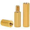 Double-pass circular knurled copper column isolation column