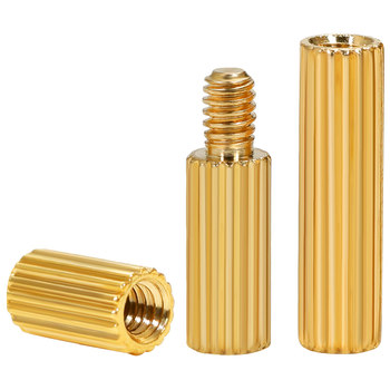 Double-pass circular knurled copper column isolation column