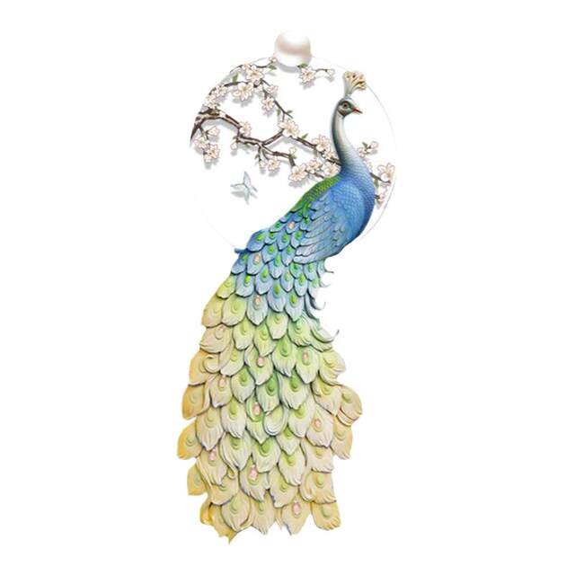 New Chinese style peacock entrance decorative painting light