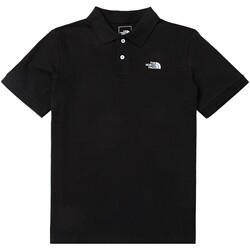 North Face Sports POLO Shirt Men's 2024 Spring and Summer New Black Lapel Double Button Sports Sleeve Short Sleeve Breathable Casual Wear