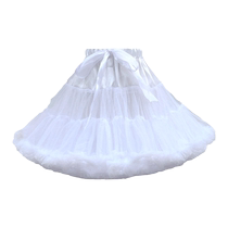 Boneless skirt Lolita lolita adjustable daily fluffy inner petticoat soft girl mesh skirt