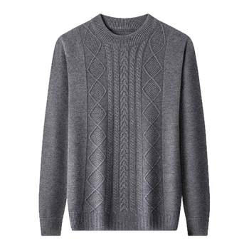 Men's half turtle neck thick sweater casual daily top