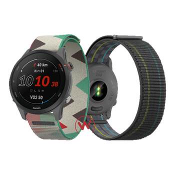 Suitable for garmin garmin255 nylon loop watch strap 265m qiaoer watch feinixi forerunner245 smart vivomove4 sports venu3s special 8/7 winter wristband