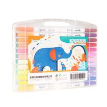 Aigole acrylic marker pen opaque color stackable primary school student special brush soft head waterproof color pen non-toxic children art kindergarten graffiti DIY 24 colors 36 colors painting refill set