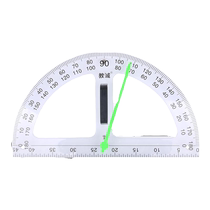 Преподавание-Чэн Гранд Учитель с прозрачным магнитным протрактором с указателем линейки магнитный всасывание полукрутой инструмент треугольная линейка треугольная линейка рисовая линейка двойного назначения компас костюм компас рисования линейка инструмент линейка
