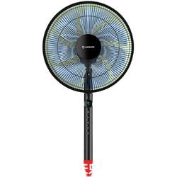 Airmate electric fan home floor fan remote control light fan vertical 7-blade wind circulation shaking head fan R18