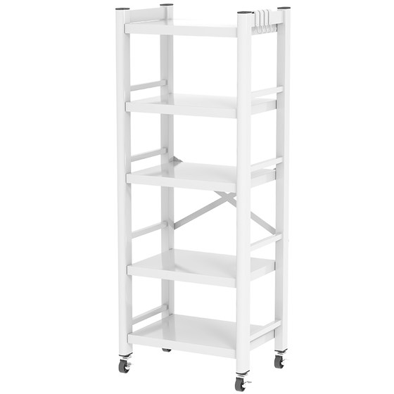 Kitchen rack floor-to-ceiling multifunctional storage rack household multi-layer microwave oven storage rack removable