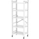 Kitchen rack floor-to-ceiling multifunctional storage rack household multi-layer microwave oven storage rack removable