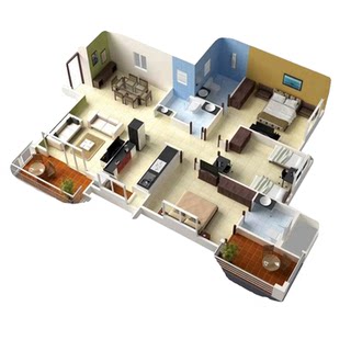 Shanghai old house renovation and renovation indoor second-hand house home decoration company all-inclusive house overall design renderings