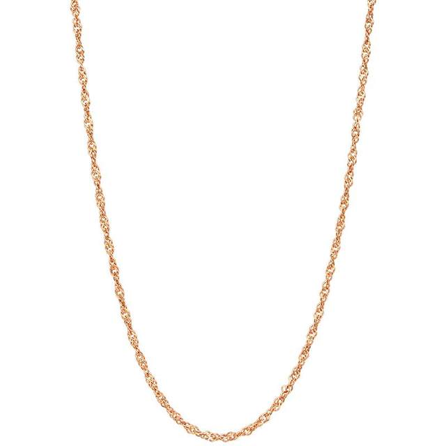 Chow Sang Sang Water Wave 18K Rose Gold Necklace