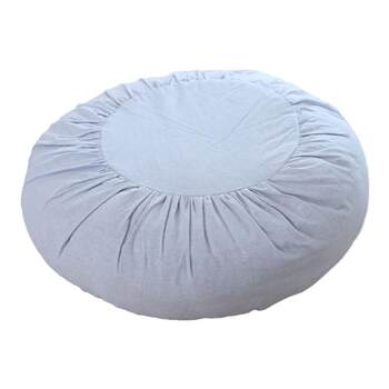 Japanese style cotton and linen literary zen pumpkin cushion