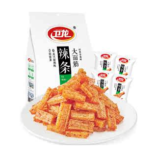 Weilong spicy strips large gluten spicy flavor 312g*1 bag casual snack snacks spicy ready-to-eat dried tofu 12 small bags