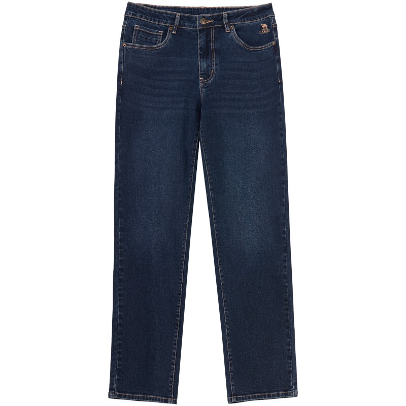 Camel Men's Jeans 2026 Spring and Autumn New Straight Slim Washed Straight American Casual Long Pants