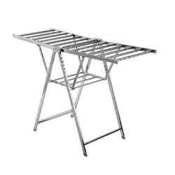 Free shipping Shunyi stainless steel floor-standing folding clothes drying rack indoor balcony household quilt artifact spread wing clothes hanger