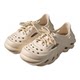 Thick-soled EVA Croc Shoes Men's Summer Style ໃຫມ່ບໍ່ເລື່ອນ, ສະດວກສະບາຍແລະບໍ່ເມື່ອຍຕີນນອກແບບພໍ່ Wading Sandals