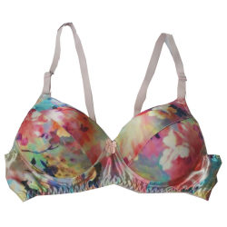 Design and color double-sided 100% mulberry silk AB cup ringless large and small breast underwear Spring Bird health bra special price direct sale