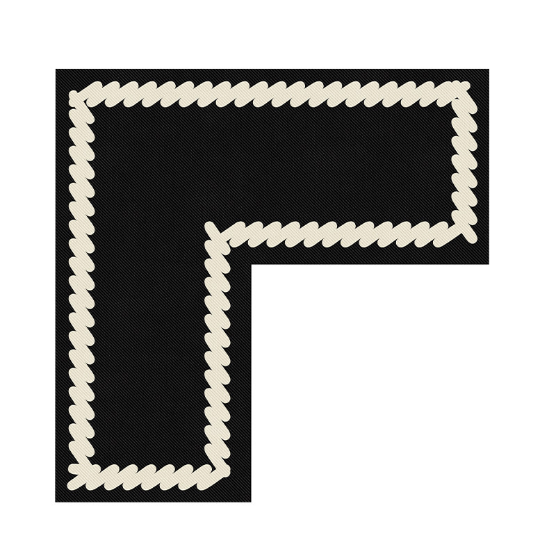 Kitchen L-shaped floor mat anti-slip mat