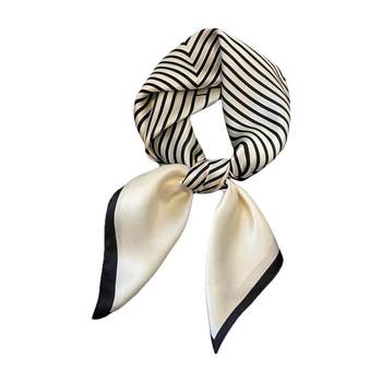 70 silk scarf square scarf high-end korean fashion versatile professional simulated silk scarf retro printed silk scarf for women