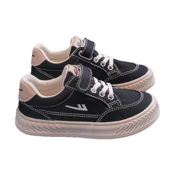 Pull back children's canvas shoes boys' shoes