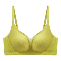 Underwear for women with small breasts push-up and enlargement fixed cup anti-sagging jelly strips 3D soft support traceless wire-free bra