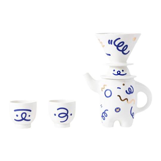 【新年礼物】WEKUKU叉腰壶茶宝茶咖两用壶手冲咖啡壶茶具茶壶套装