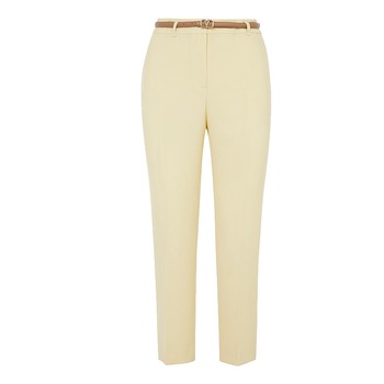 Lancy/Langzi Women's 2023 Spring New High-end Nine-Point Pants Women's Commuting Small-leg Pants ໂສ້ງຊຸດບາງໆ