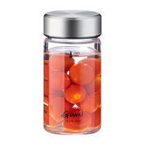 Glass sealed jars food-grade cans empty bottles pickles kimchi jars yellow peach wine storage jars honey bottles