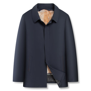 海宁派克服男士皮草翻领整貂内胆皮毛一体尼克服貂皮大衣外套商务