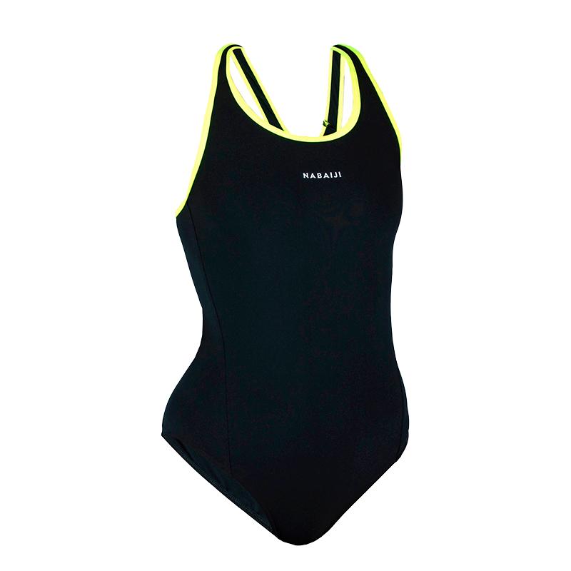 Decathlon swimsuit women's racing professional one-piece triangle small chloride shield new flesh-covering competitive swimsuit WWL2
