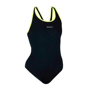 Decathlon swimsuit women's racing professional one-piece triangle small chloride shield new flesh-covering competitive swimsuit wwl2