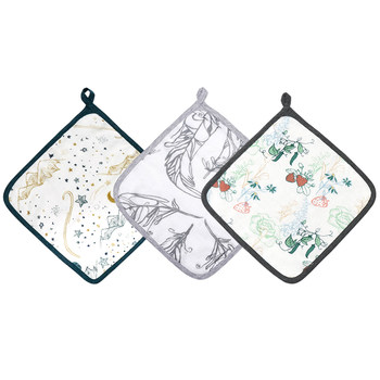 Nest Designs baby gauze small square towel newborn face towel baby feeding children's handkerchief 3 pack