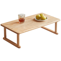 Sources wood-speak full solid wood kang table domestic day style small tea table tatami short table bed study table floating window kang a few