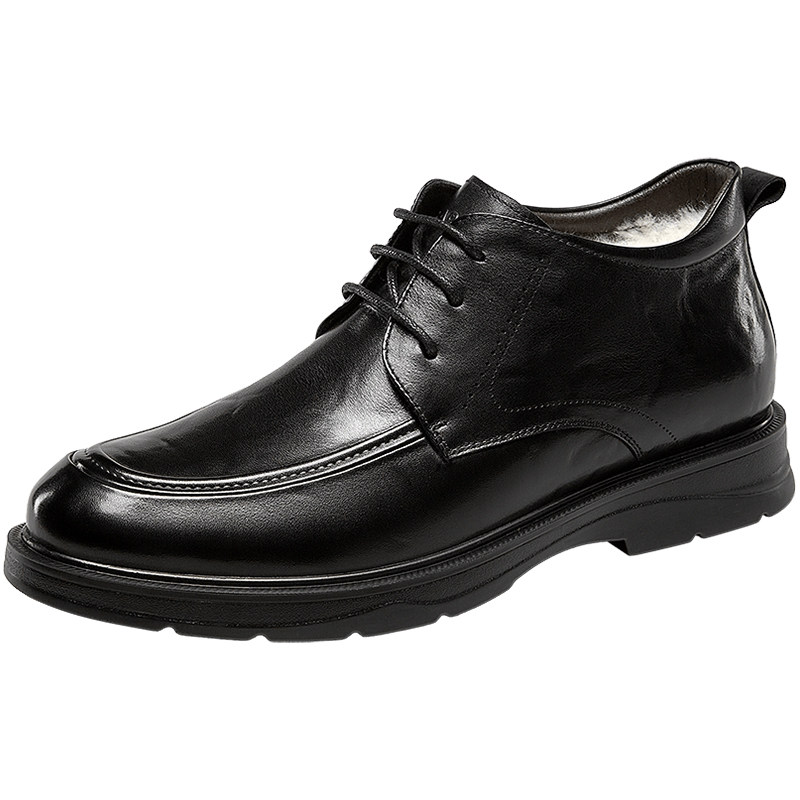 Yierkan winter genuine leather and velvet warm high boots