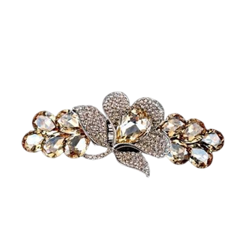 hairpin rhinestone ຂະຫນາດໃຫຍ່ກັບຄືນໄປບ່ອນຂອງຫົວ clip headwear temperament ເກົາຫຼີ hairpin ຜົມຂອງແມ່ຍິງເທິງ clip ແຜ່ນ hair spring clip