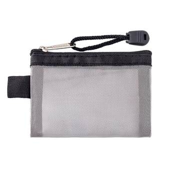 Mesh nylon transparent change certificate mini storage bag