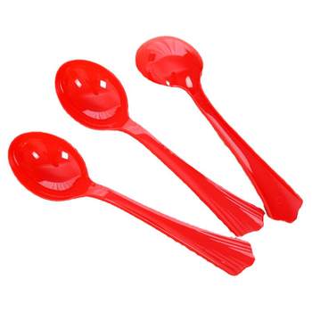 Resin wedding festive red plastic spoon