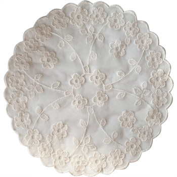 Hicolorlife lace placemats silent and anti-slip