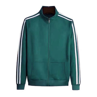 Sports suit men's loose straight casual three stripes