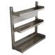 Adjustable height countertop kitchen storage rack