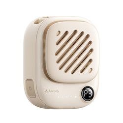 Aikuli Magnetic Fan Mini Neck-Hanging Fan Small Rechargeable Portable Quiet Office Desk Student Dormitory Portable Outdoor Cooling Fan Long-Lasting Battery Life Baby Food Blowing Fan