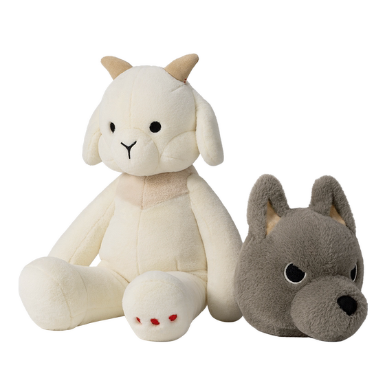 
Ask the boy, transformation doll, sheep, headband design, companion doll, cute plush toy gift