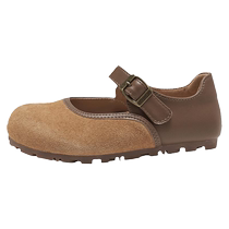 TATA his and her childrens shoes girls princess shoes spring and autumn girls dance shoes four seasons shoes little girl childrens small leather shoes
