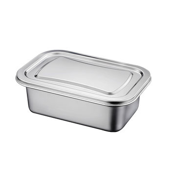 304 stainless steel crisper box food grade lunch box commercial large capacity box freezer ກ່ອງເກັບຮັກສາອາຫານ