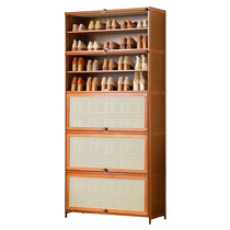 Signmaker Shoe Cabinet Storage Rack Door Large Capacity Porch Space Saving Ultra-Thin Non-Solid Wood Balcony Tumble Storage Cabinet